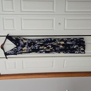 Navy Floral Maxi Dress